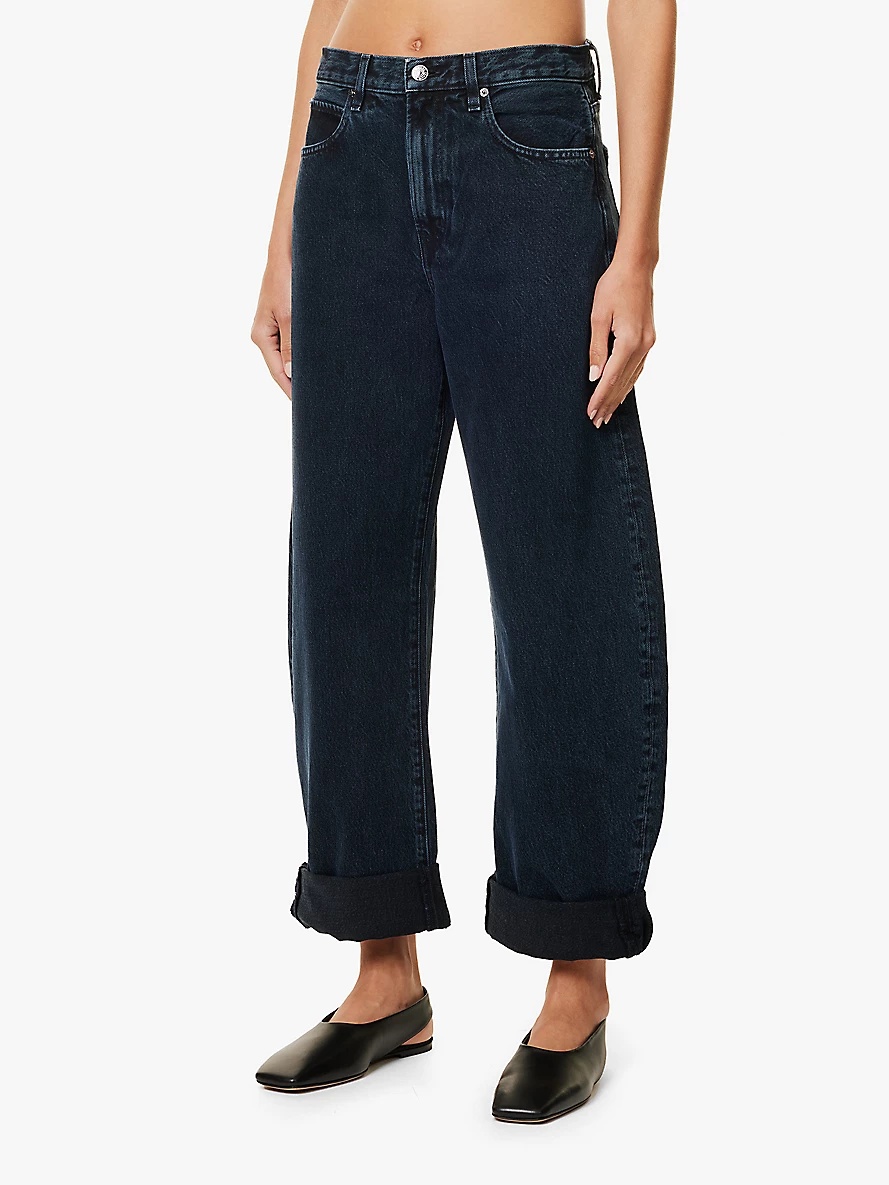 Baggy Bubble barrel-leg high-rise jeans - 3