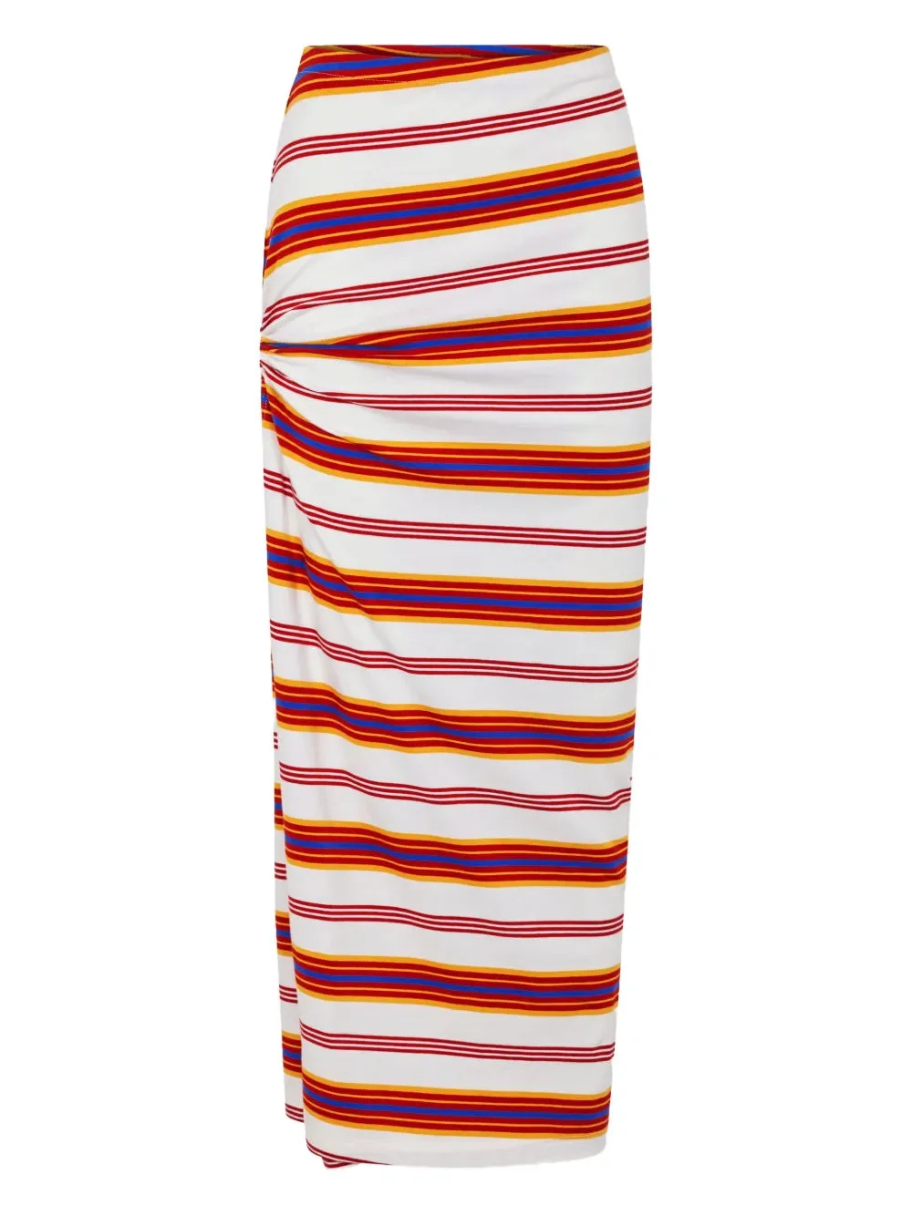 Rabanne Women Striped Draped Skirt - 1