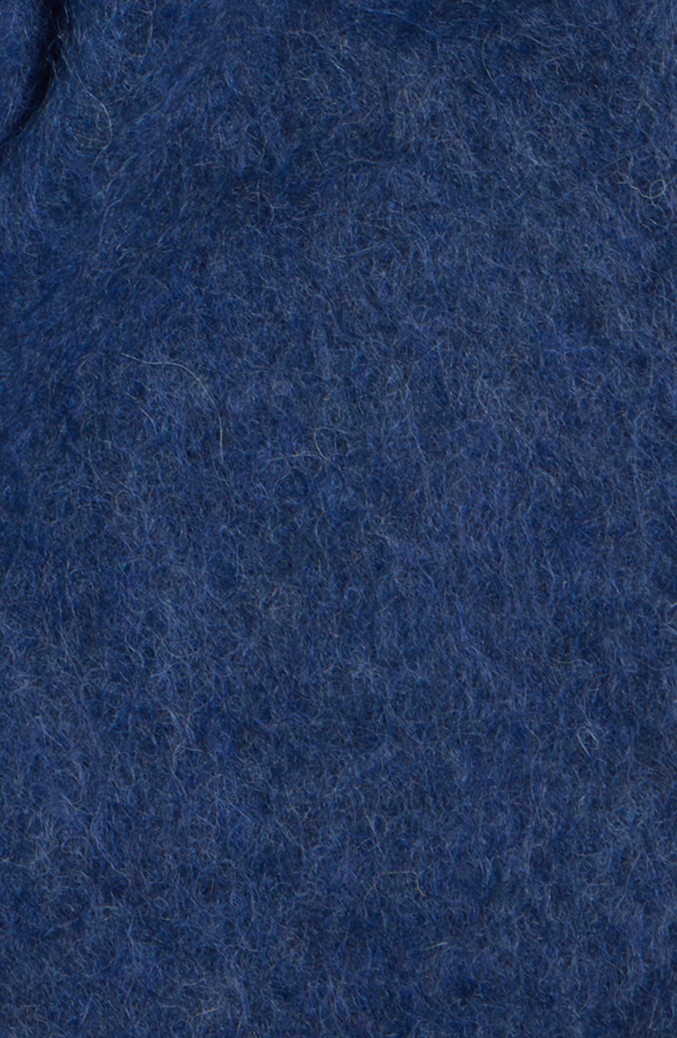 Acne Studios Valley Fringe Scarf in Dark Navy/Black at Nordstrom - 5