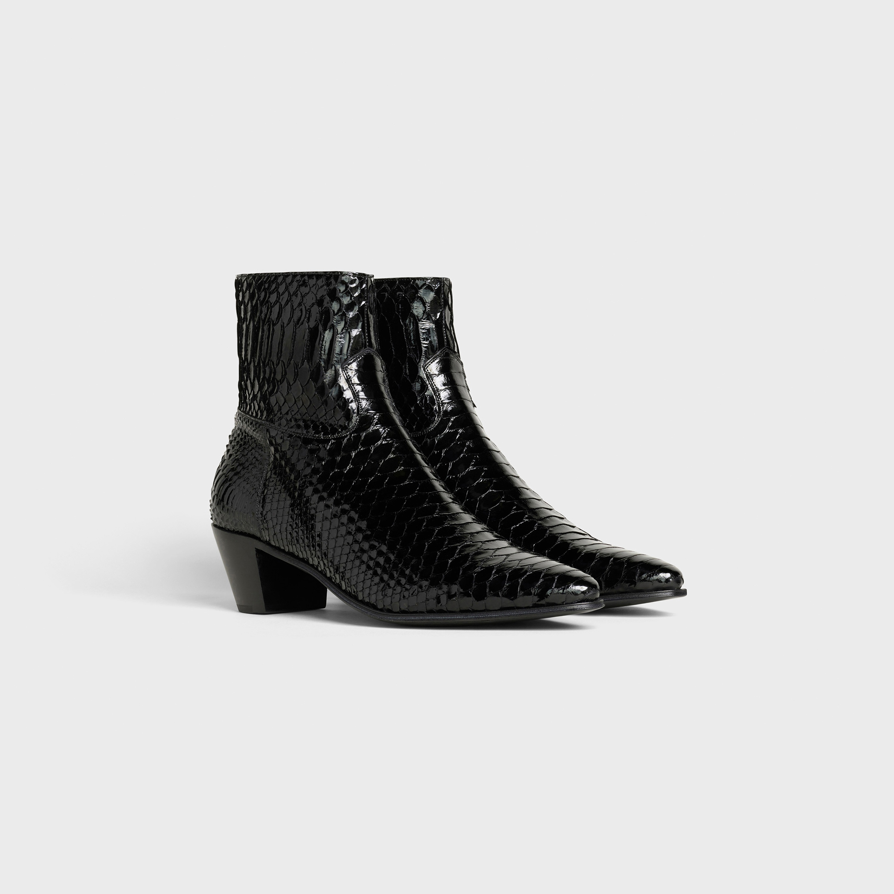 CELINE JACNO BOOT IN LACQUERED PYTHON - 2