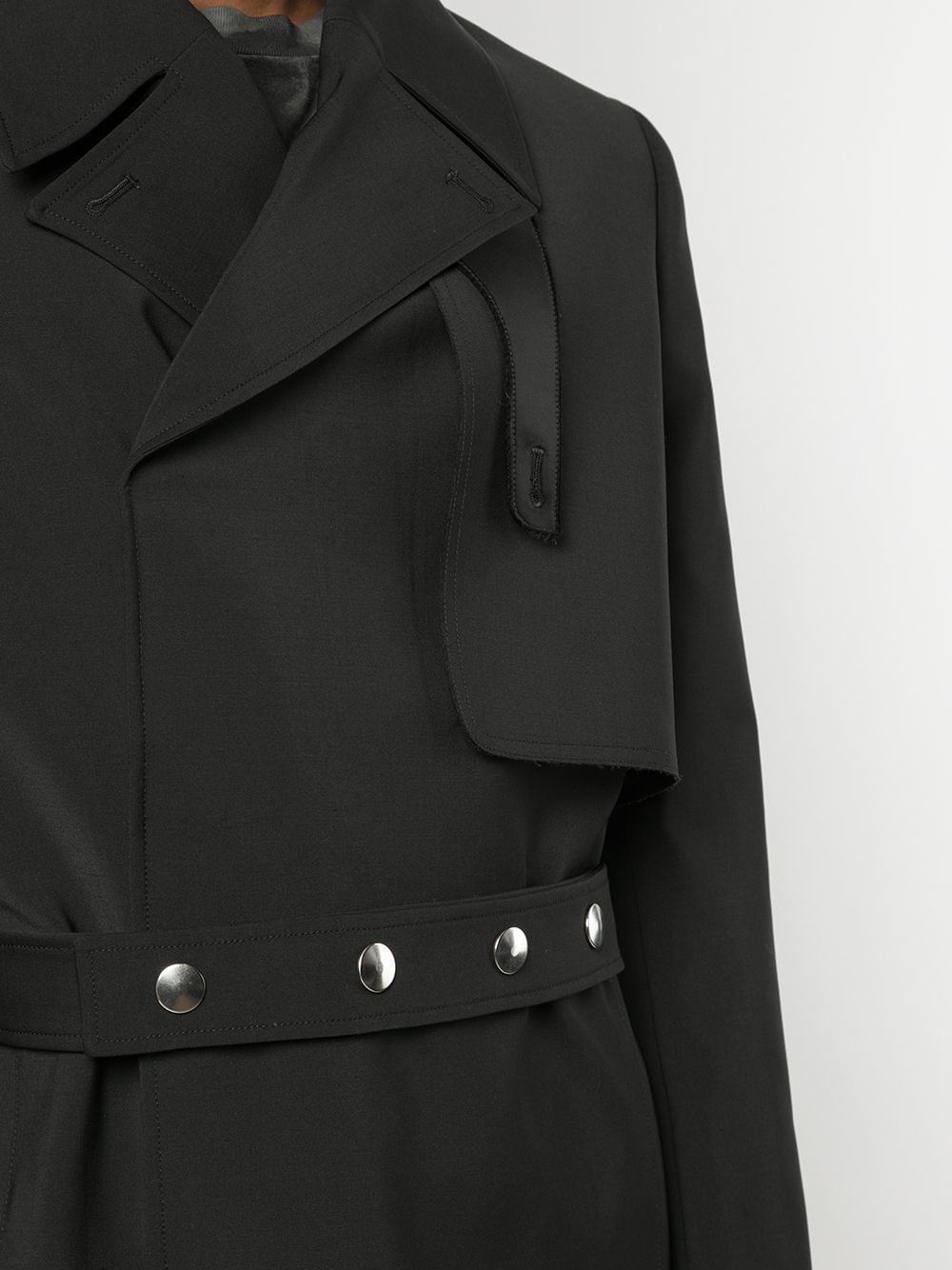 belted wrap-front coat - 5