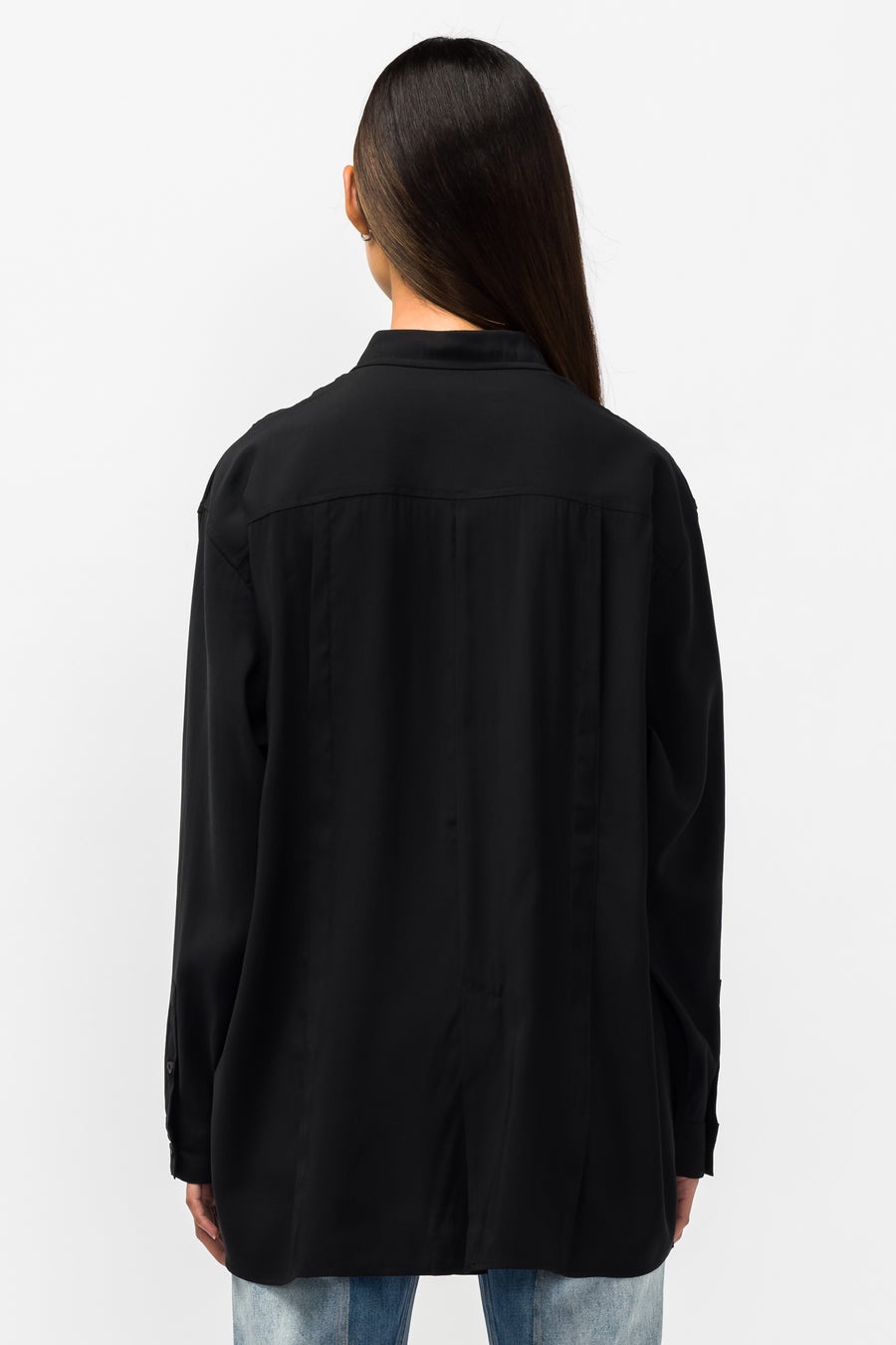 Arc Cutting Ripple Shirt in Mystery Black - 3