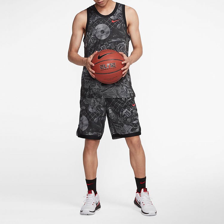Nike Street Graffiti Basketball Sports Vest Black CK1182-010 - 3