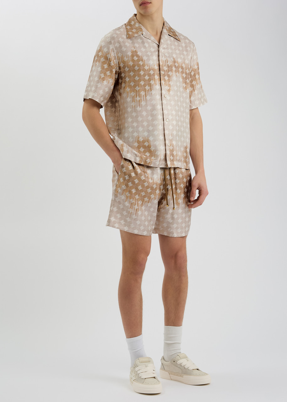 Amiri Ma Quad Logo-monogrammed Silk Shirt - 4