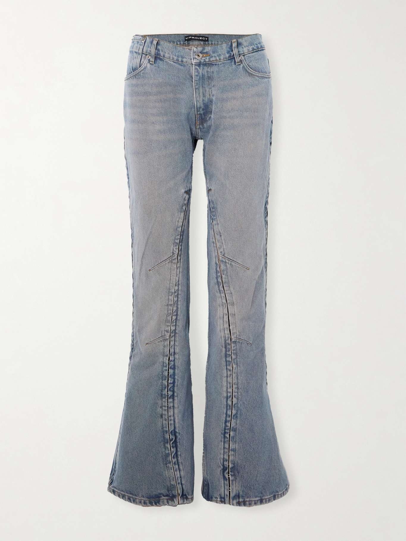 Convertible low-rise straight-leg jeans - 1