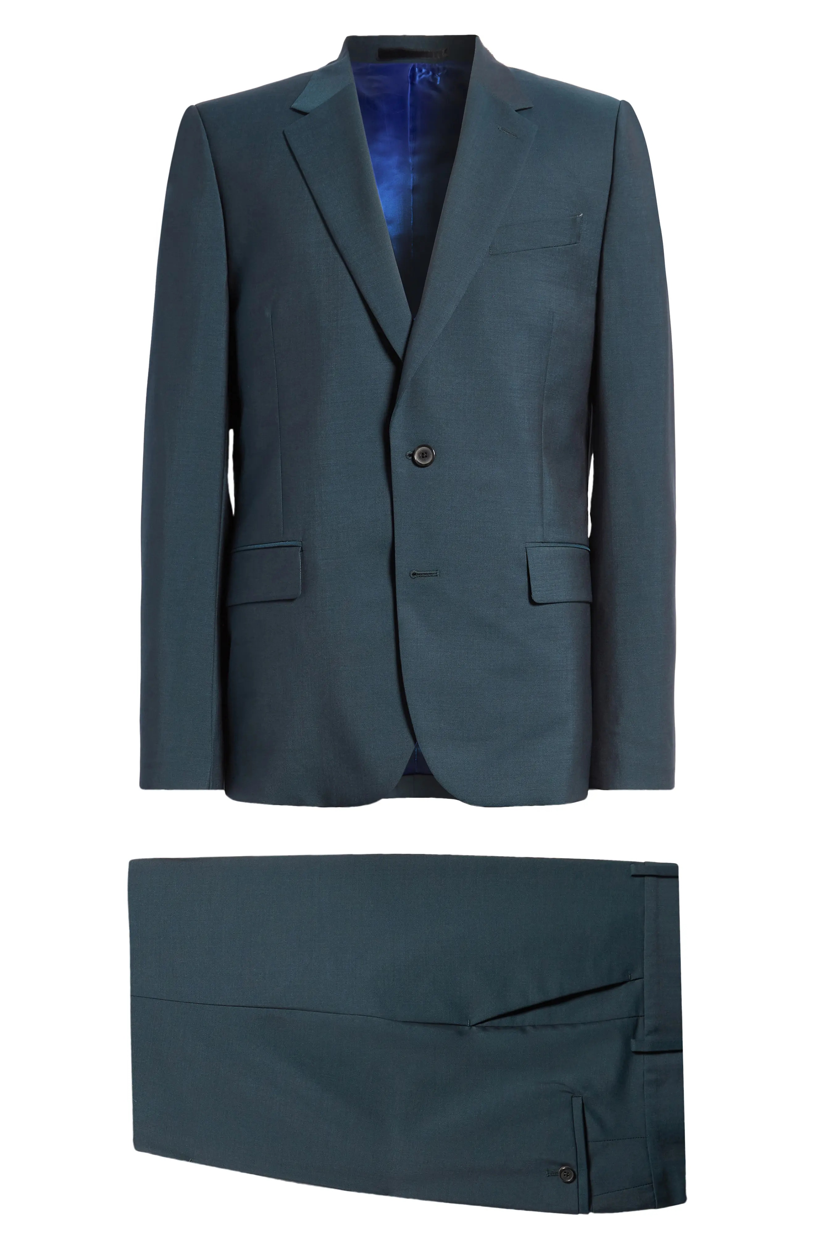 Tailored Fit Wool & Mohair Suit - 9