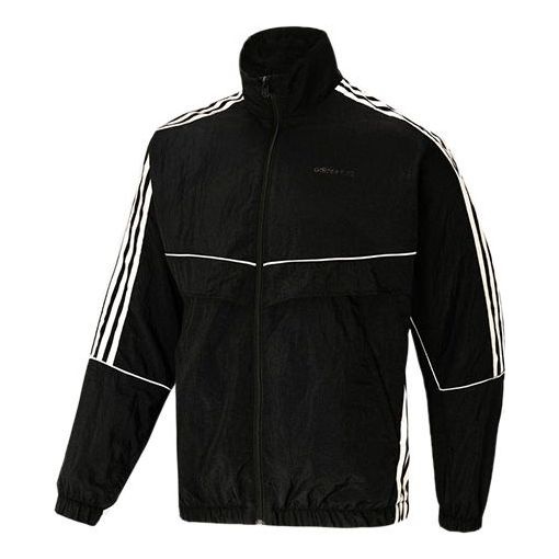 adidas neo M Brlv Jk Stripe Sports Jacket Black H59454 - 1