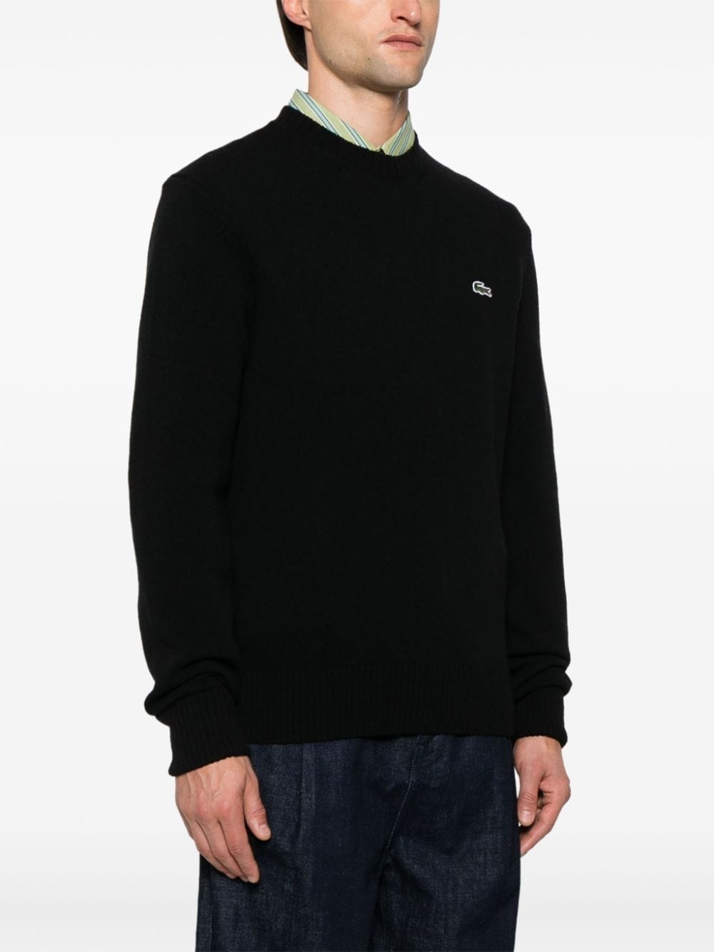 carded-wool crew-neck sweater - 3