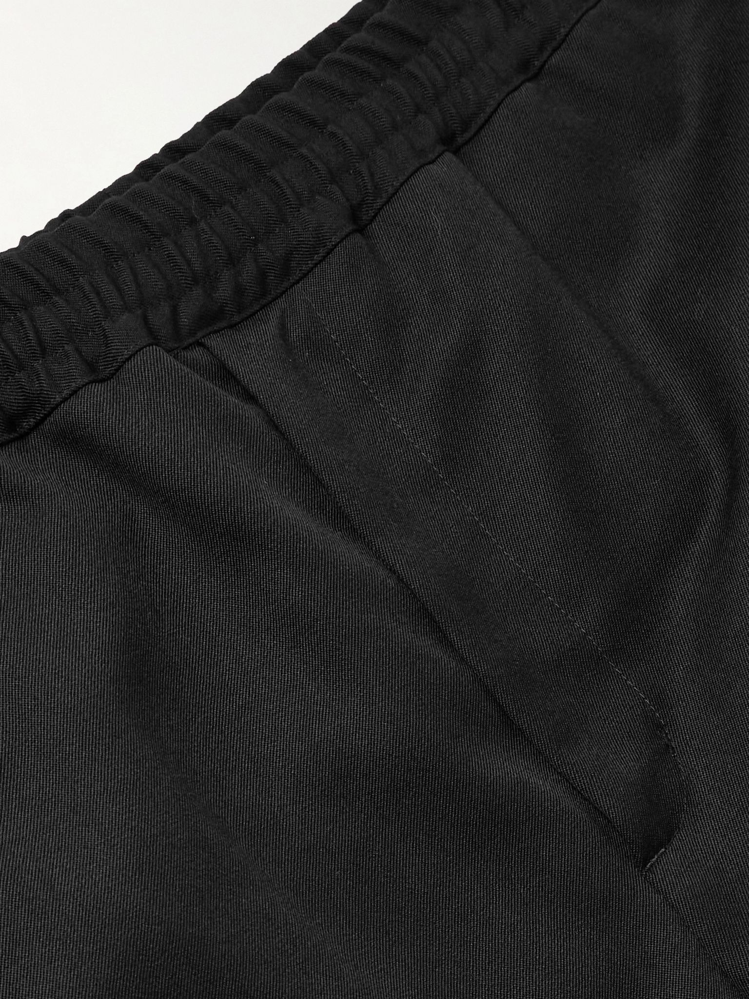 Lawrence Straight-Leg Virgin Wool-Twill Trousers Black - 6