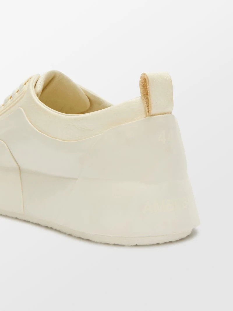 LEATHER MIX LOW TOP SNEAKER - 5