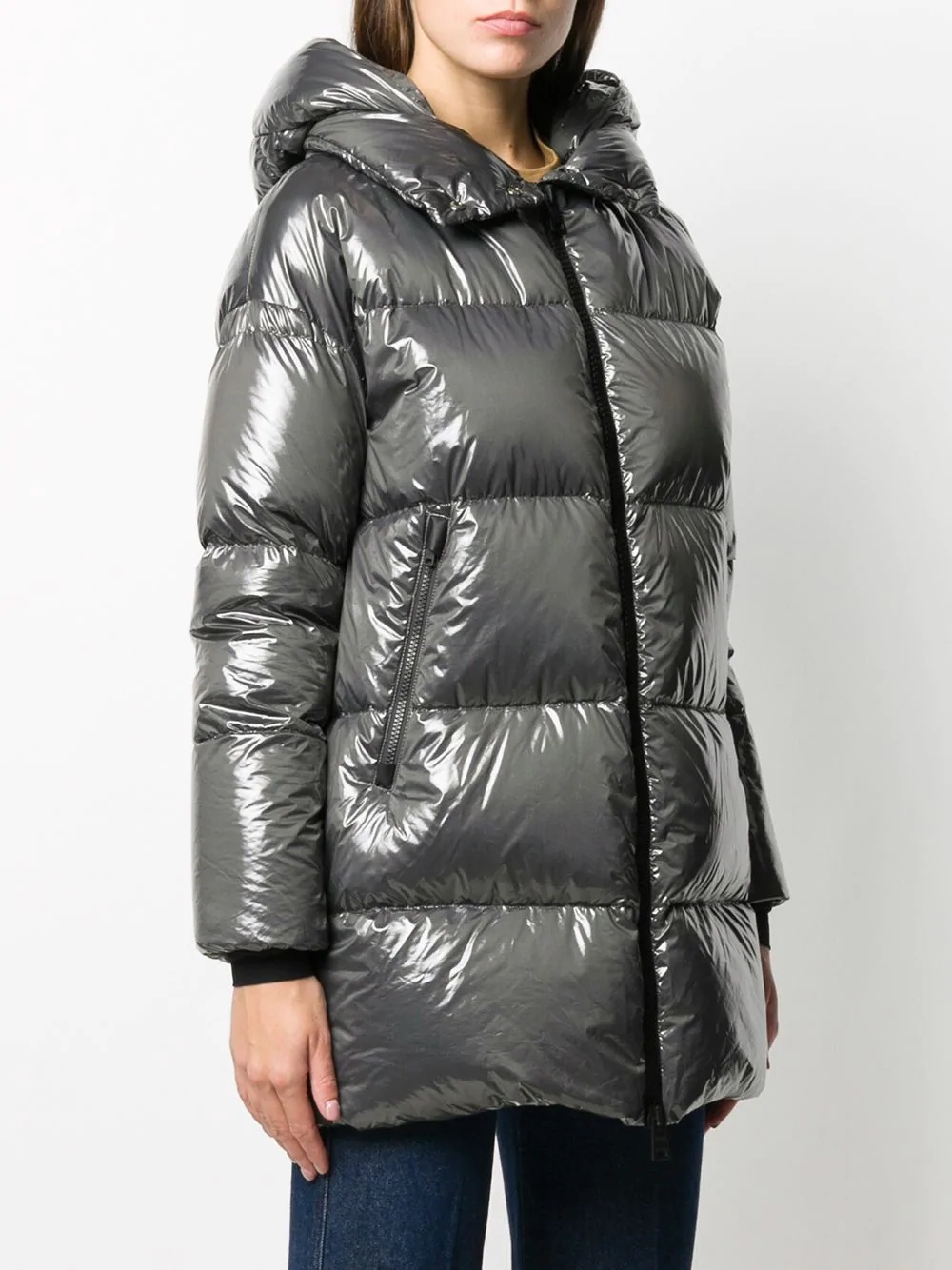 hooded padded coat - 3