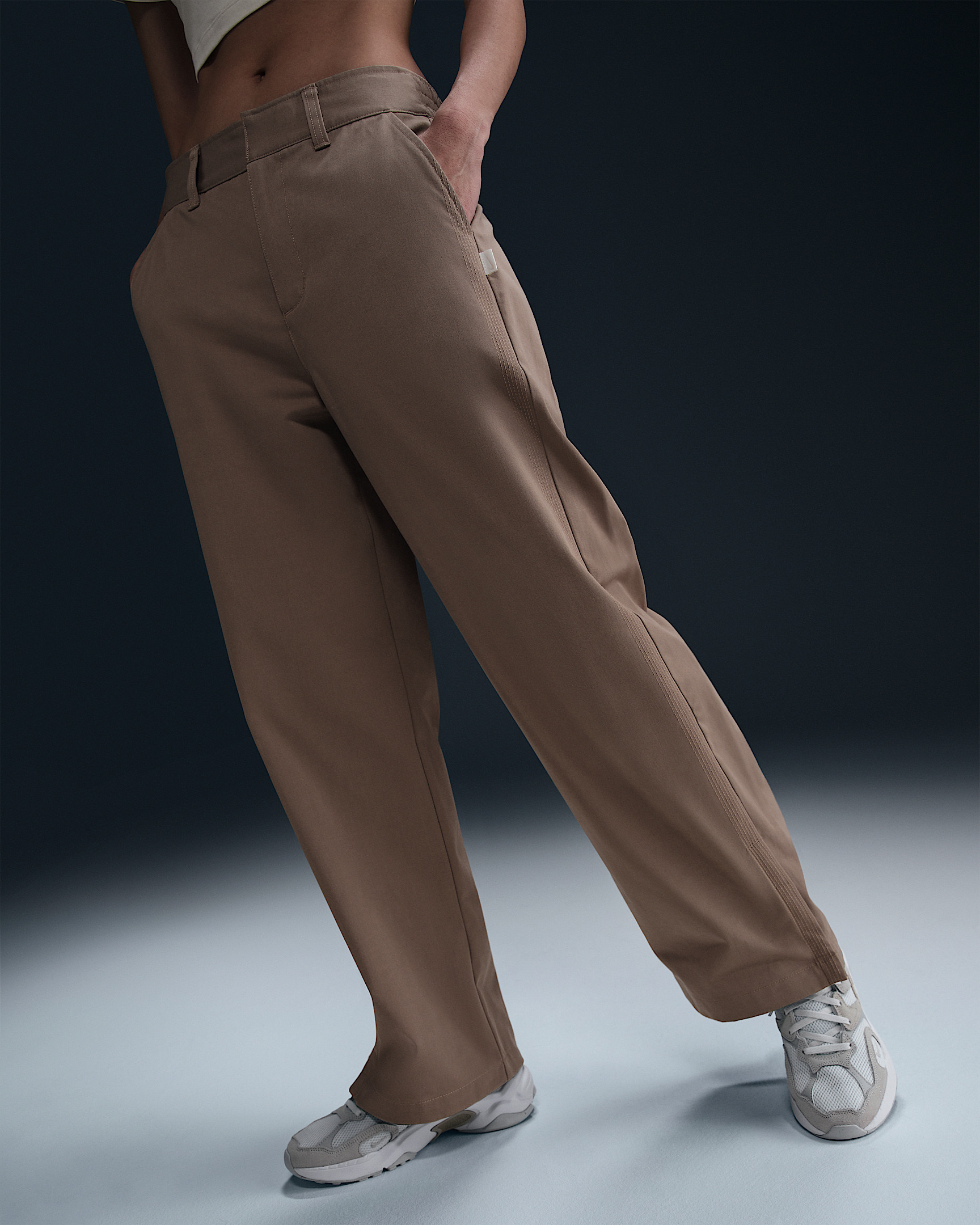 Nike Sportswear Collection Women's Mid-Rise Twill Trousers - 2
