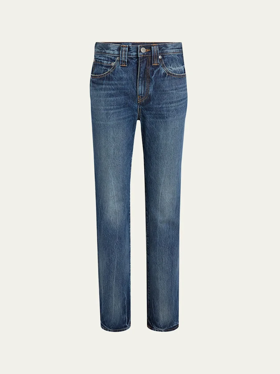 Farley Straight-Leg Acid-Washed Jeans - 1