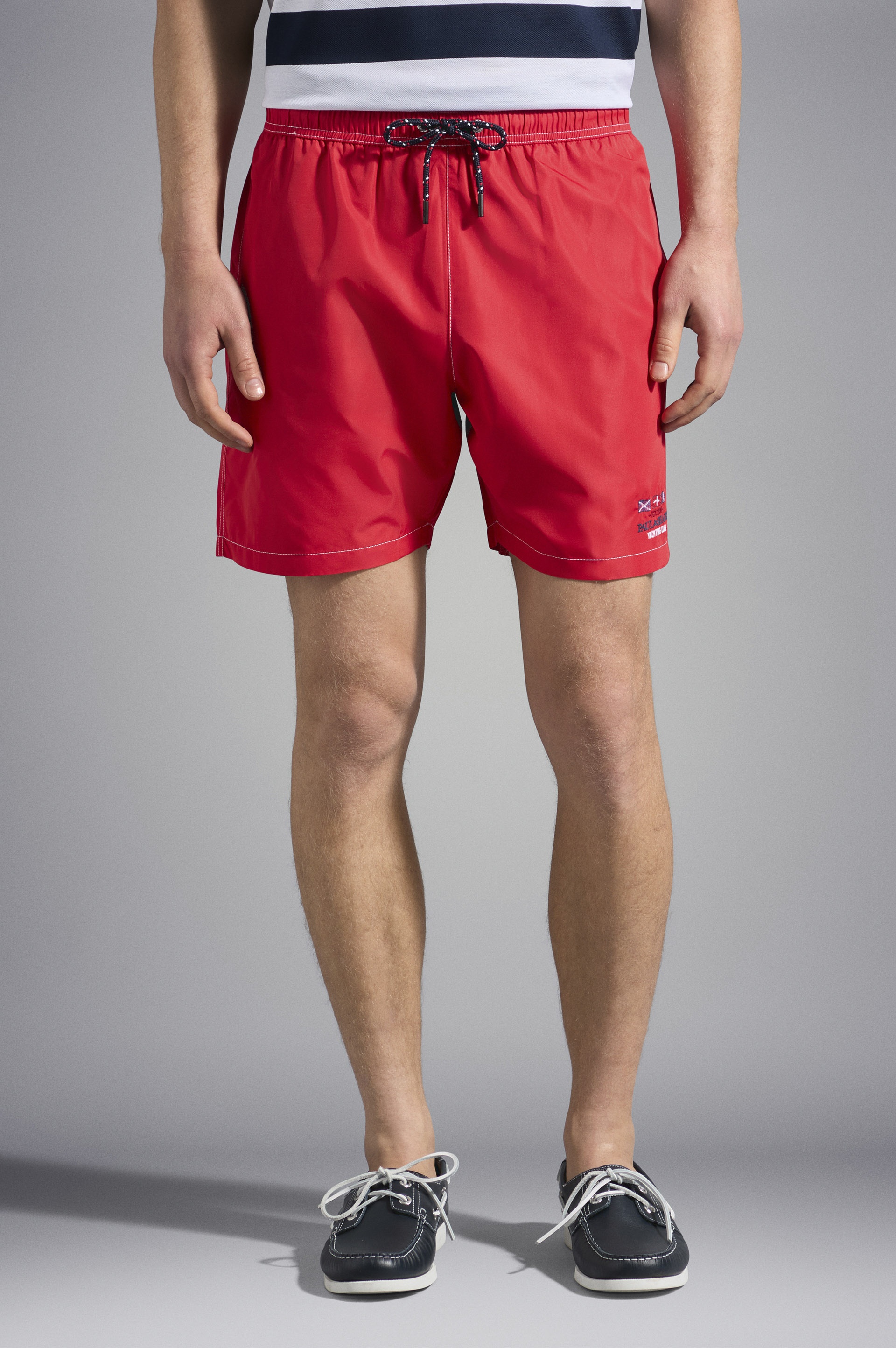 SWIM SHORTS WITH NAUTICAL EMBROIDERY - 6