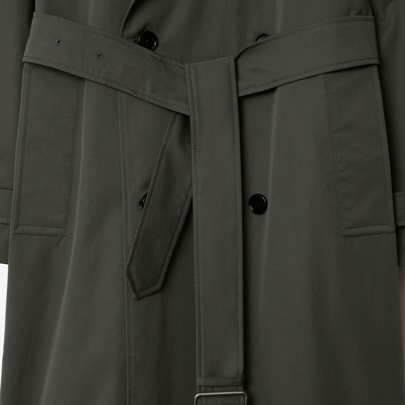 Long Gabardine Trench Coat 6