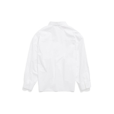 BALENCIAGA Women's Balenciaga Wrap Shirt Large Fit in White outlook