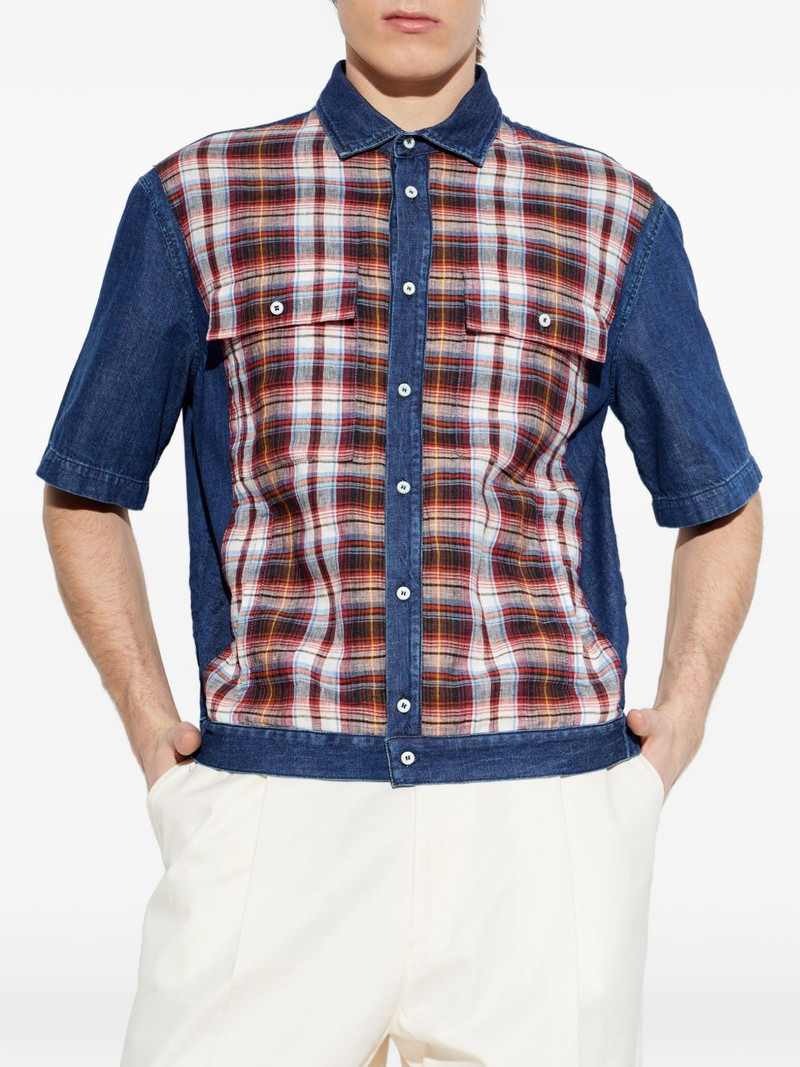 checked denim shirt 3
