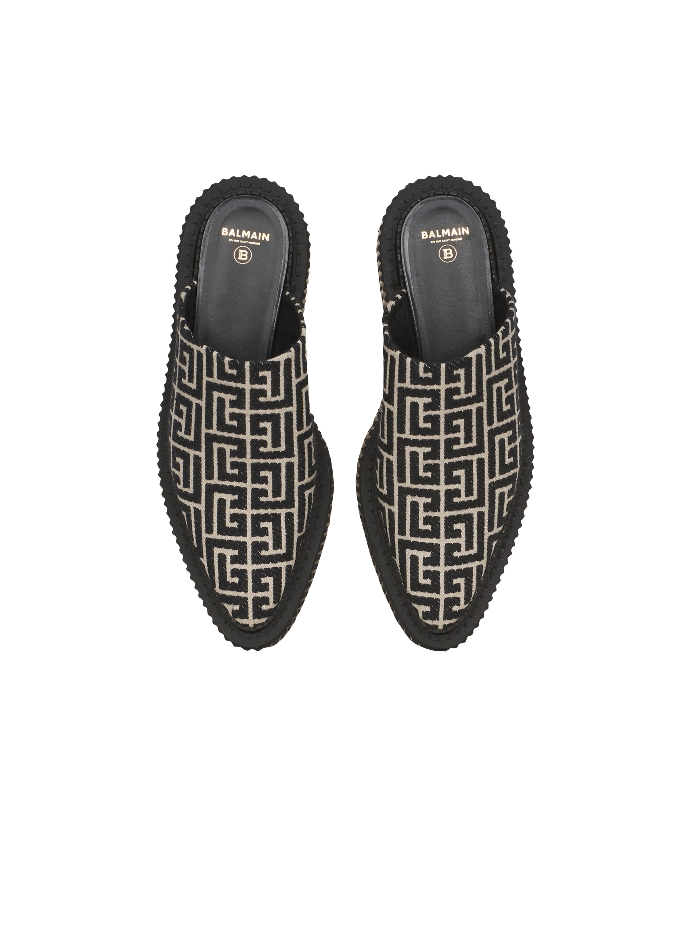 Bicolor Uda mules with Balmain monogram - 3
