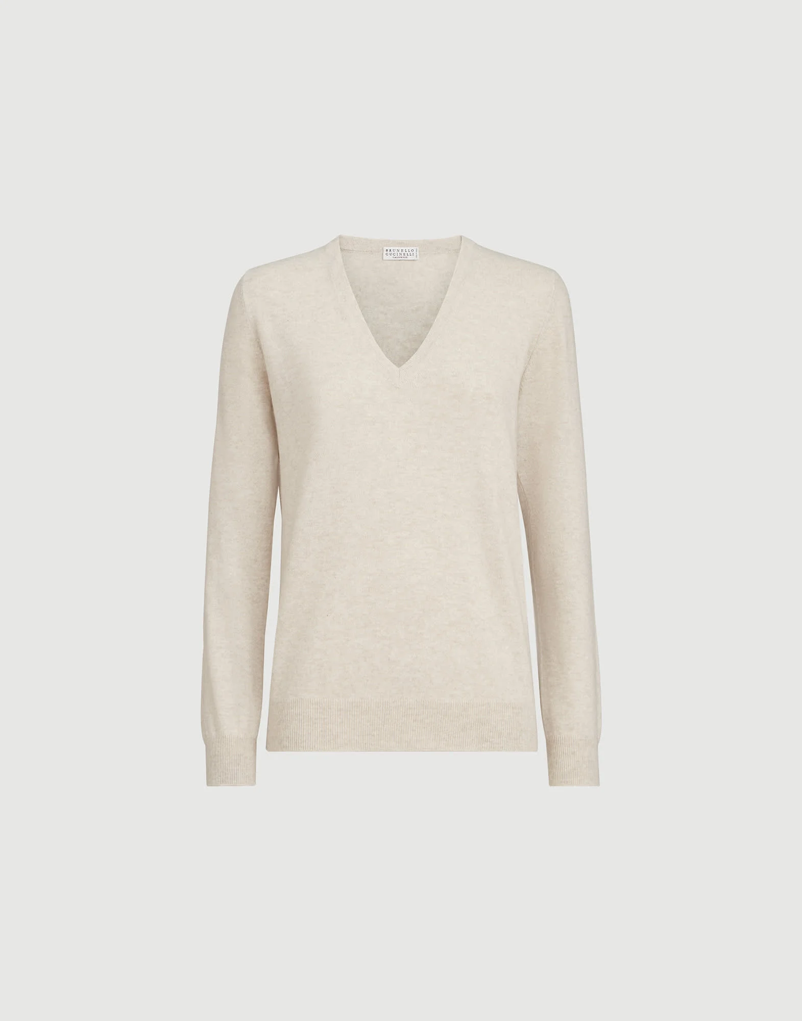 Cashmere sweater with monili - 1