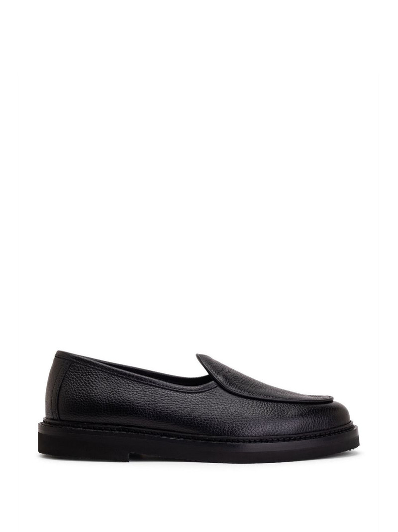Alexis pebbled-leather loafers 1