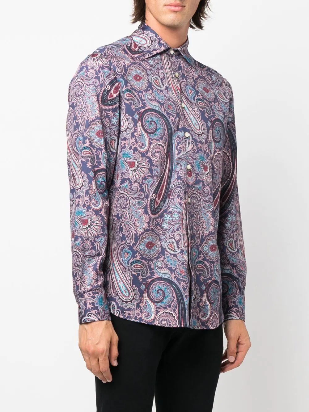 paisley-print long-sleeve shirt - 3