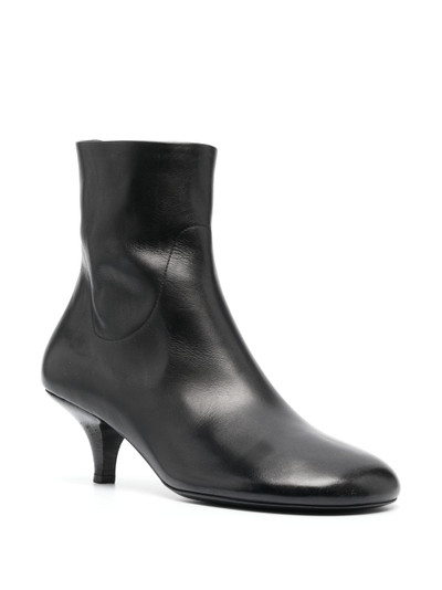Marsèll 60mm round-toe leather ankle boots outlook