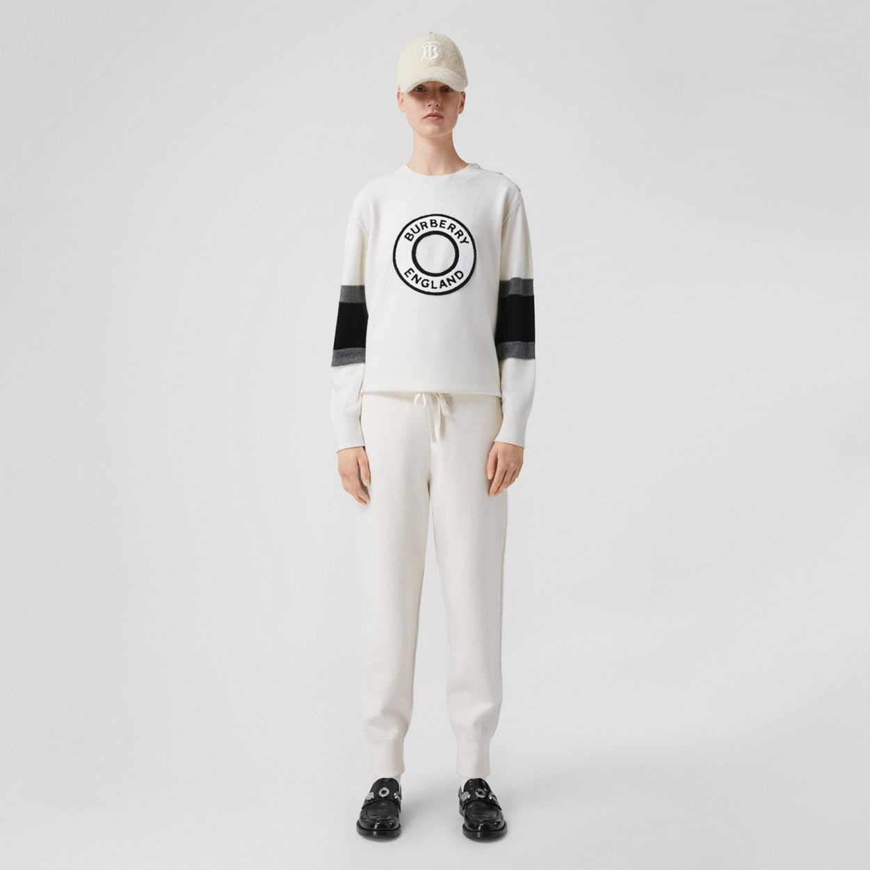 Logo Graphic Appliqué Wool Cashmere Sweater - 5