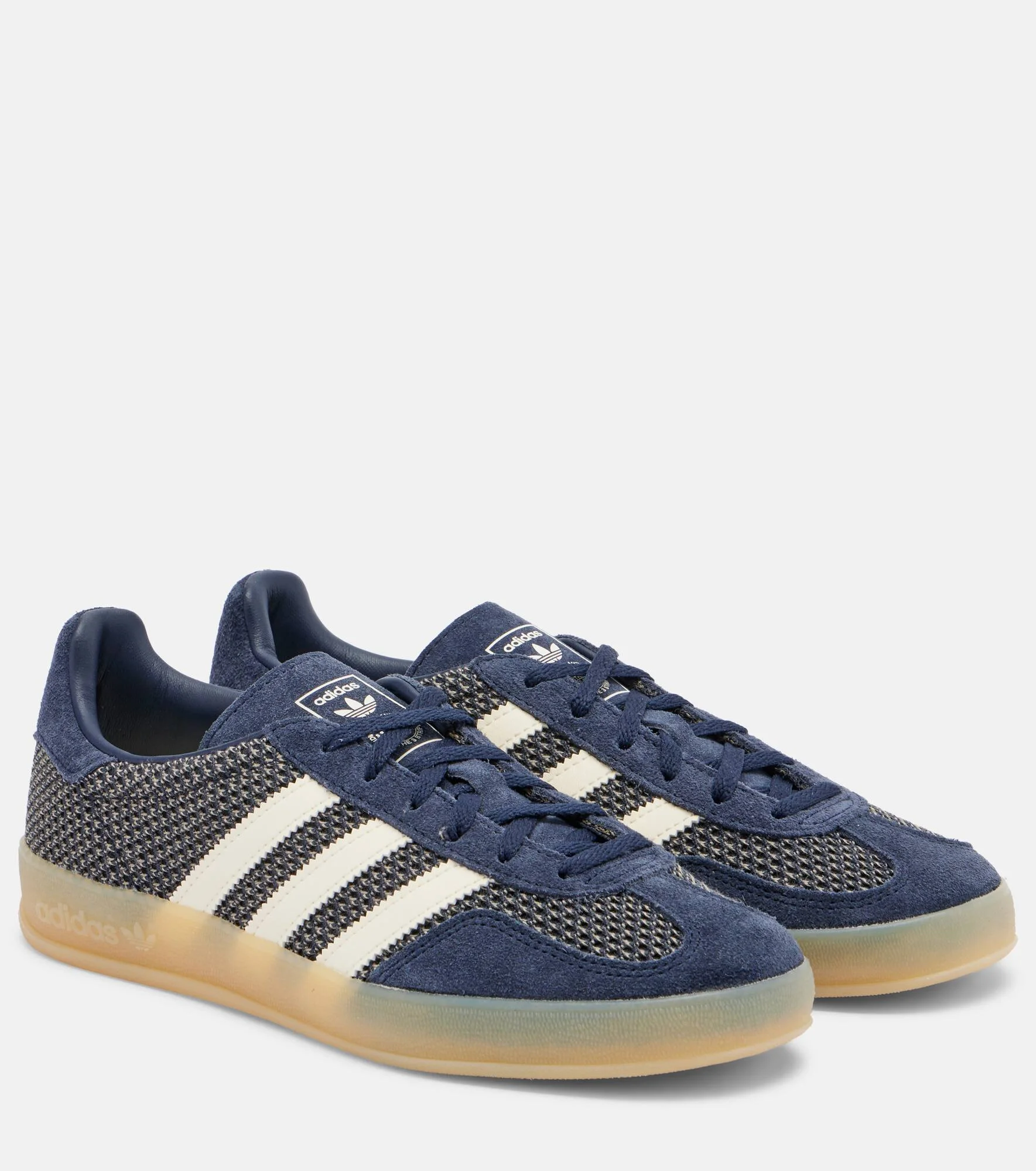 Gazelle Indoor suede-trimmed sneakers - 1