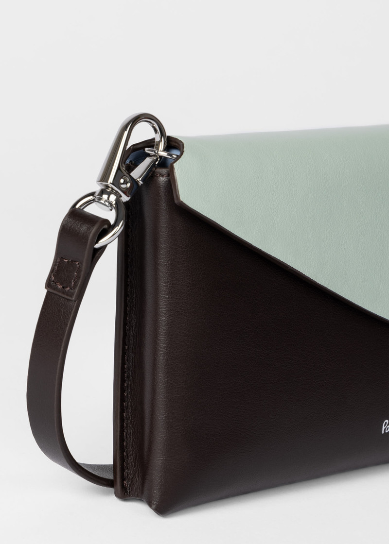 Colourblock Leather Phone Pouch 3