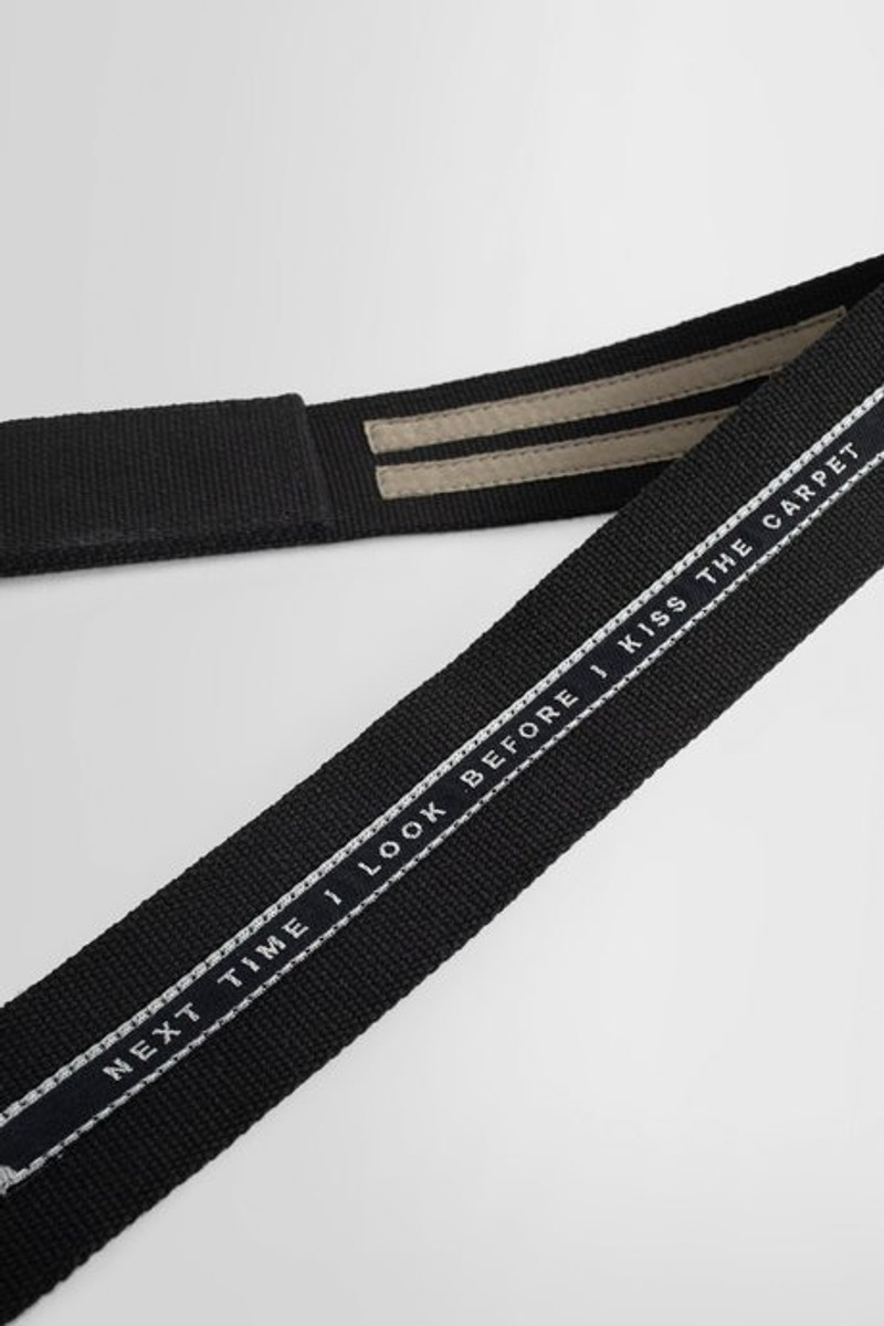 Rick owens drkshdw black strobe keychain in cotton webbing 3