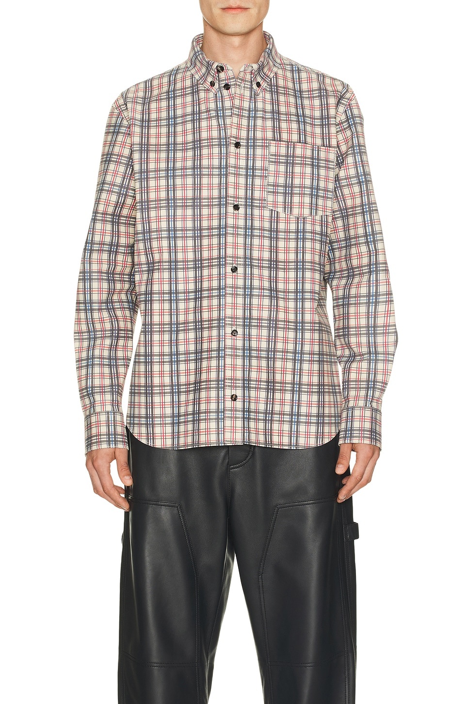Bold Check On Nubuck Shirt - 4