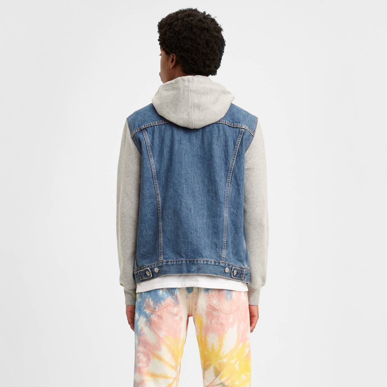 HYBRID HOODED TRUCKER JACKET - 2