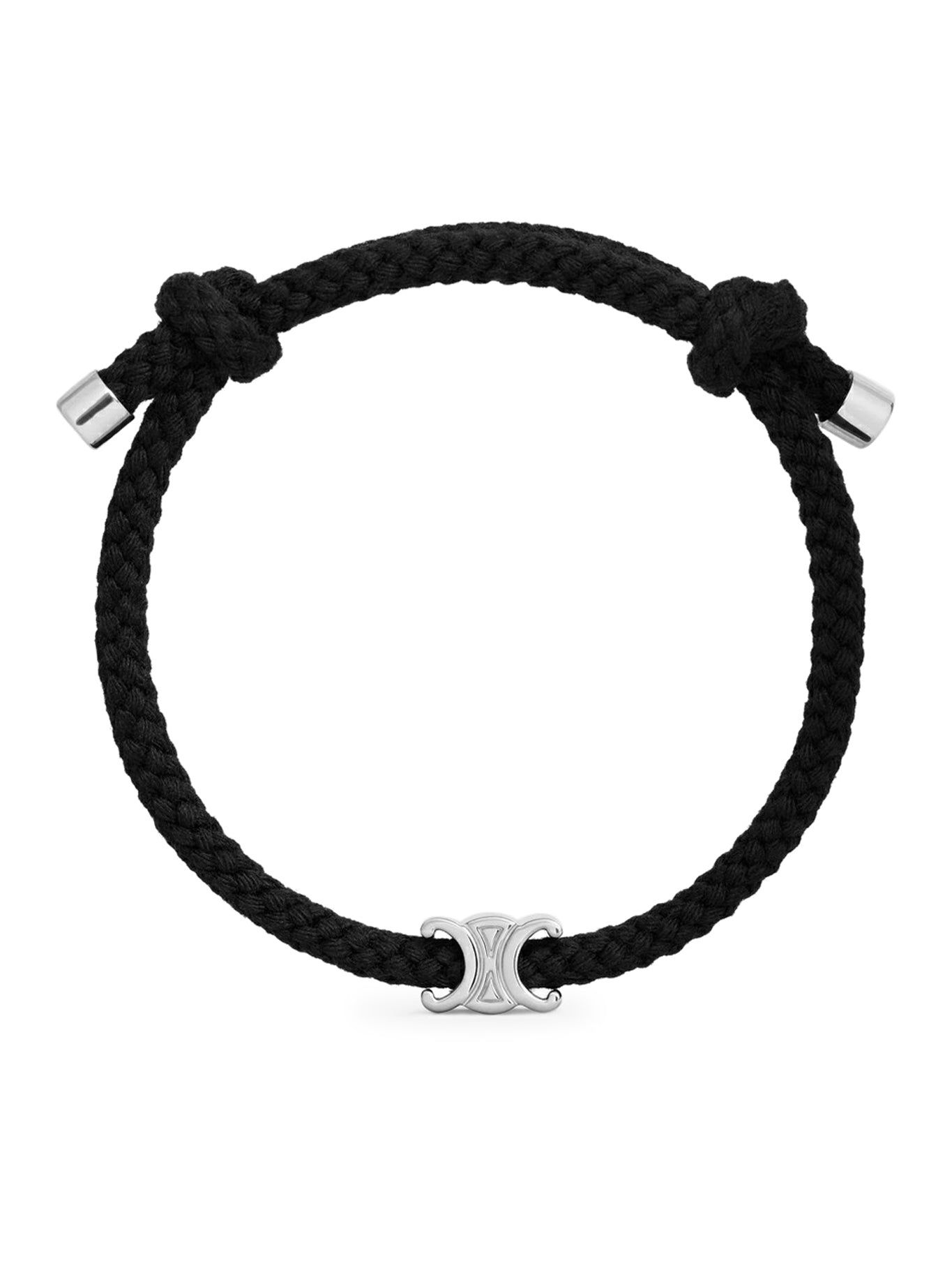 【CELINE】TRIOMPHE BEACH BRACELET TRIOMPHE BEACH BRACELET IN ACRYLIC AND BRASS WITH RHODIUM