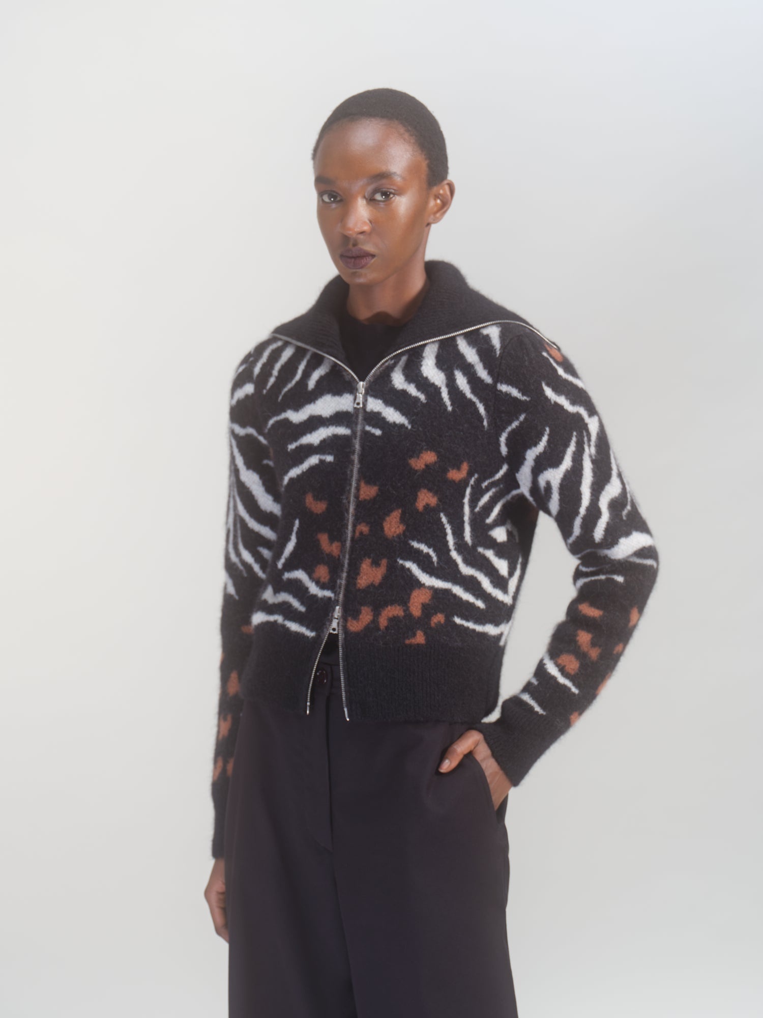WOOL JACQUARD BOMBER - 6
