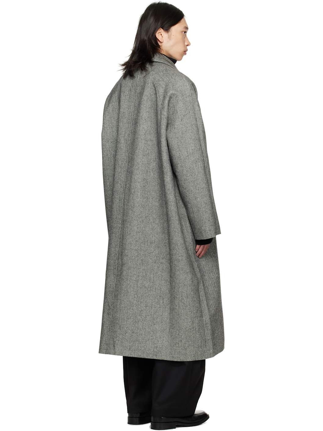 Black & White Takeshi Coat - 3