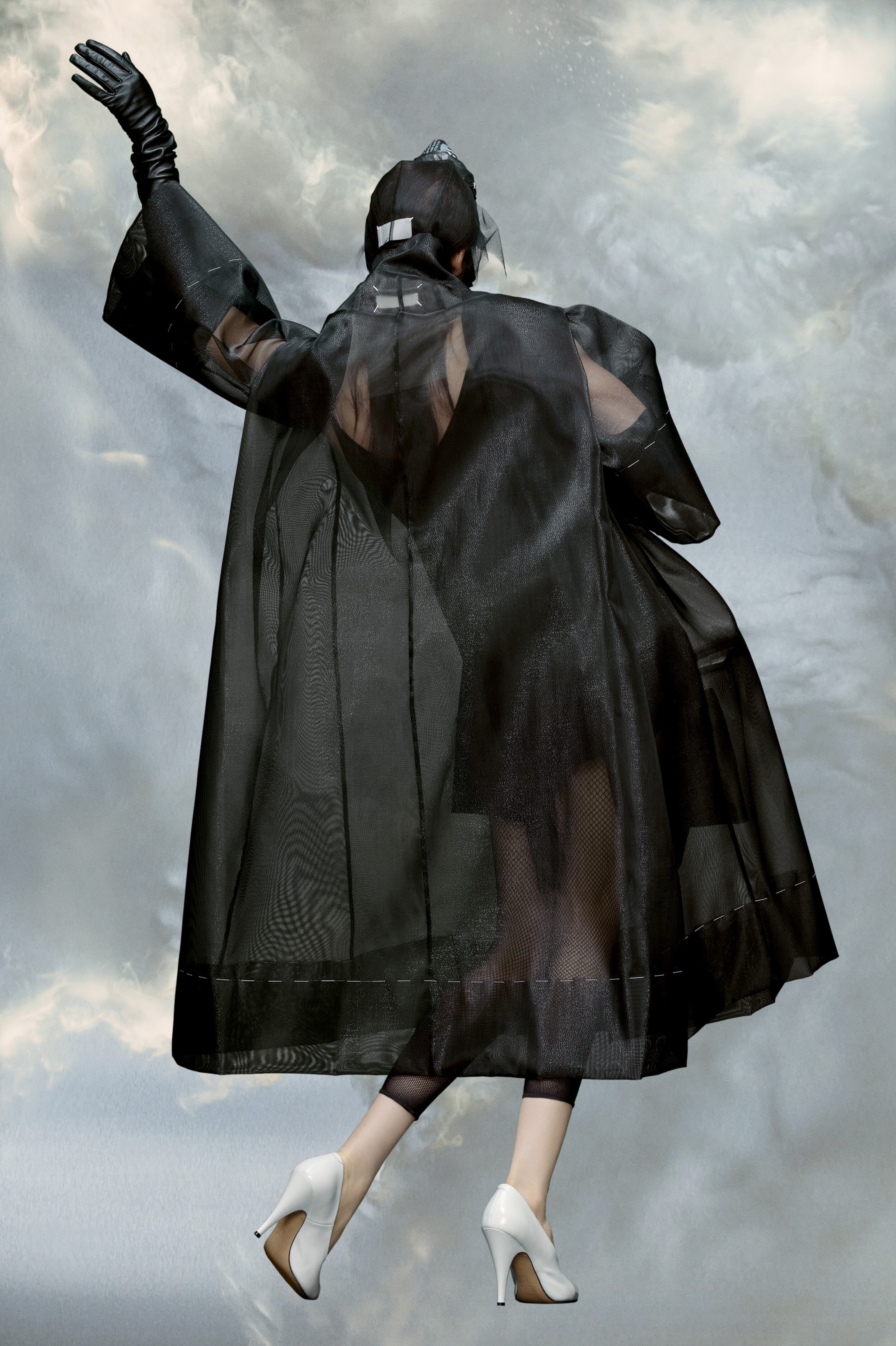 Bow oversized caban coat - 4