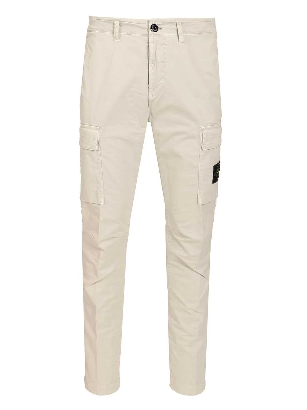 Stone Island Men Cargo Trousers In Broken Cotton Twill - 1