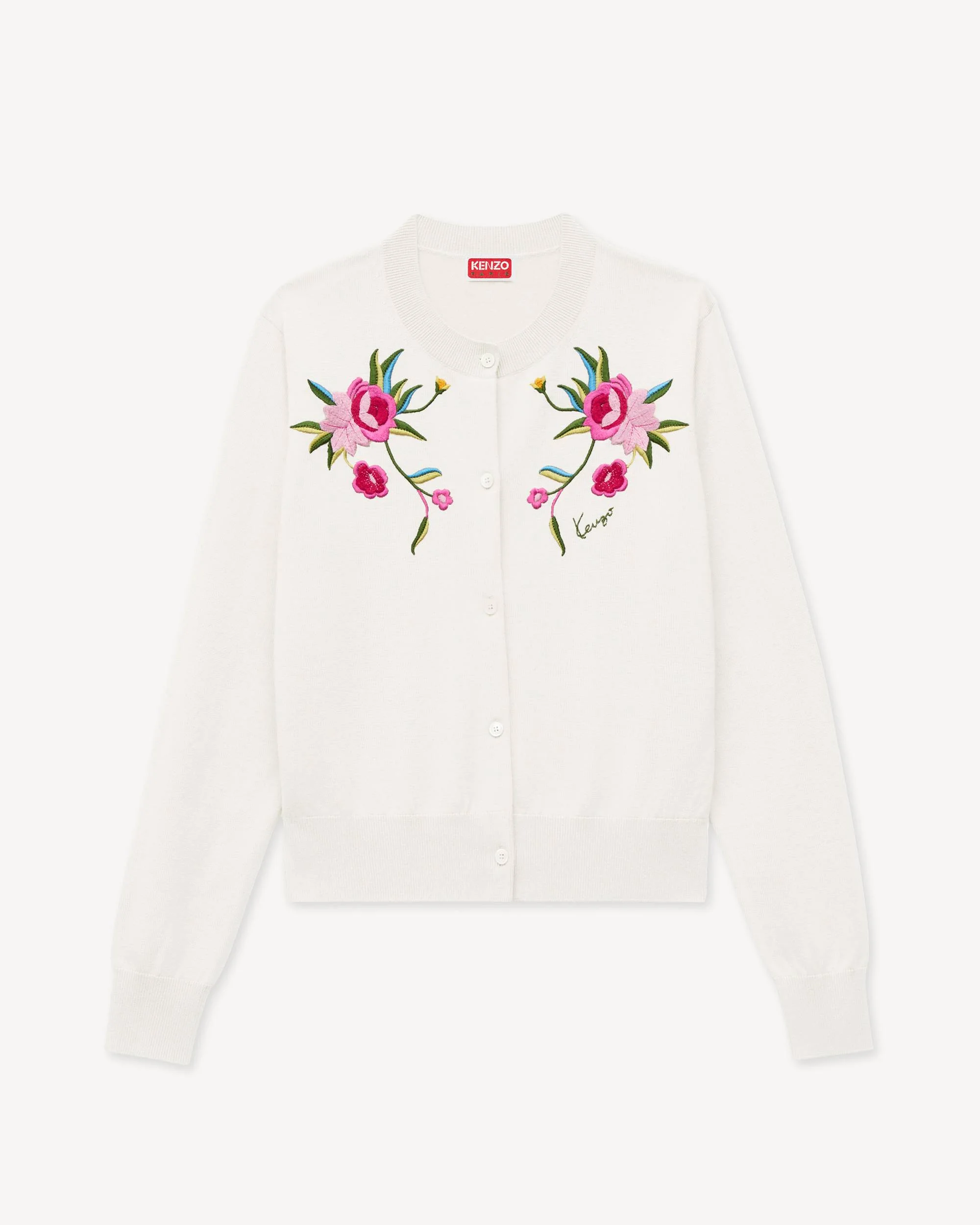 'KENZO Wildflower' cardigan in wool and silk - 1