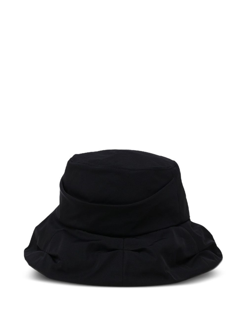 Y's shimmering memory-fabric bucket hat outlook