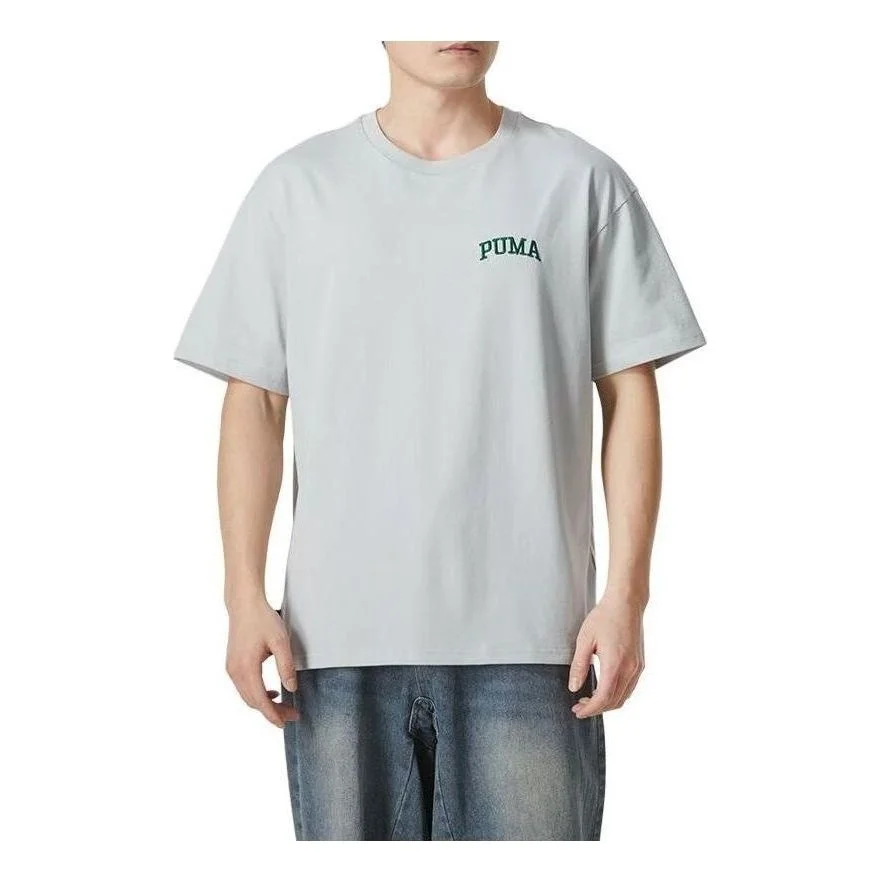PUMA Logo T-shirt 'Grey' 630352-10 - 1
