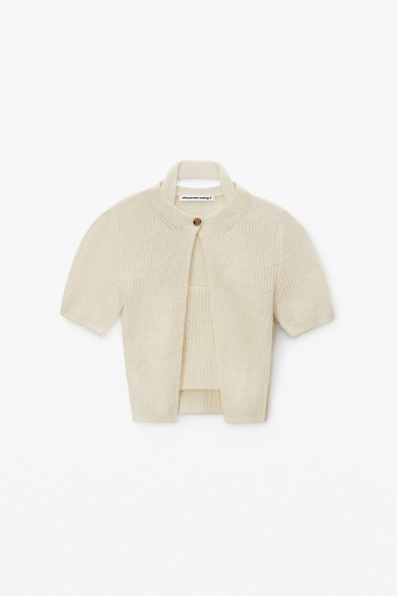 LAYERED SHORT SLEEVE CARDIGAN 1