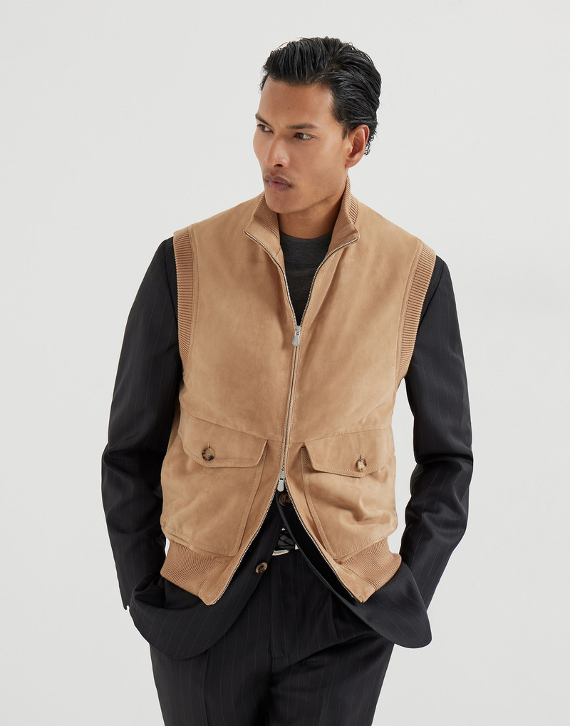 Suede vest with Thermore® padding 2
