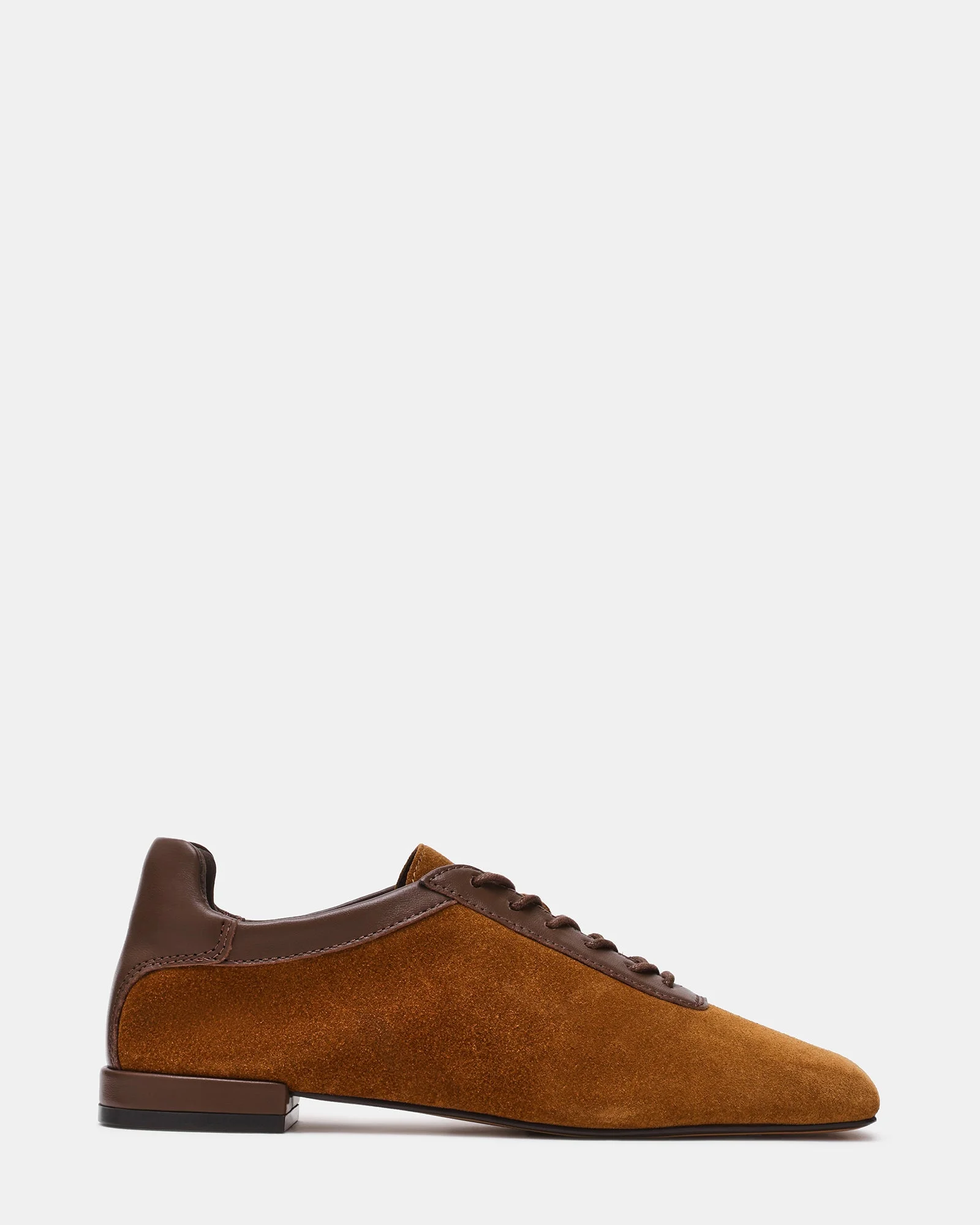 DELPHY LACE-UP TAN SUEDE - 1