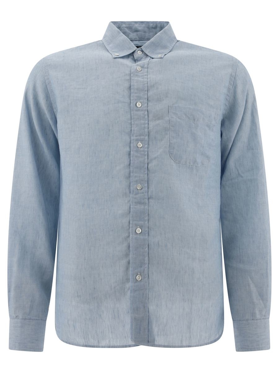 Beams Plus BEAMS PLUS LINEN SHIRT WITH CHEST POCKET - 1