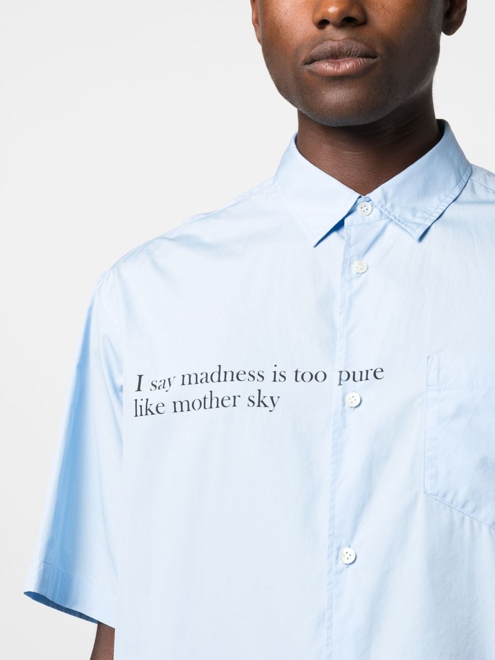 Madness slogan-print shirt - 5