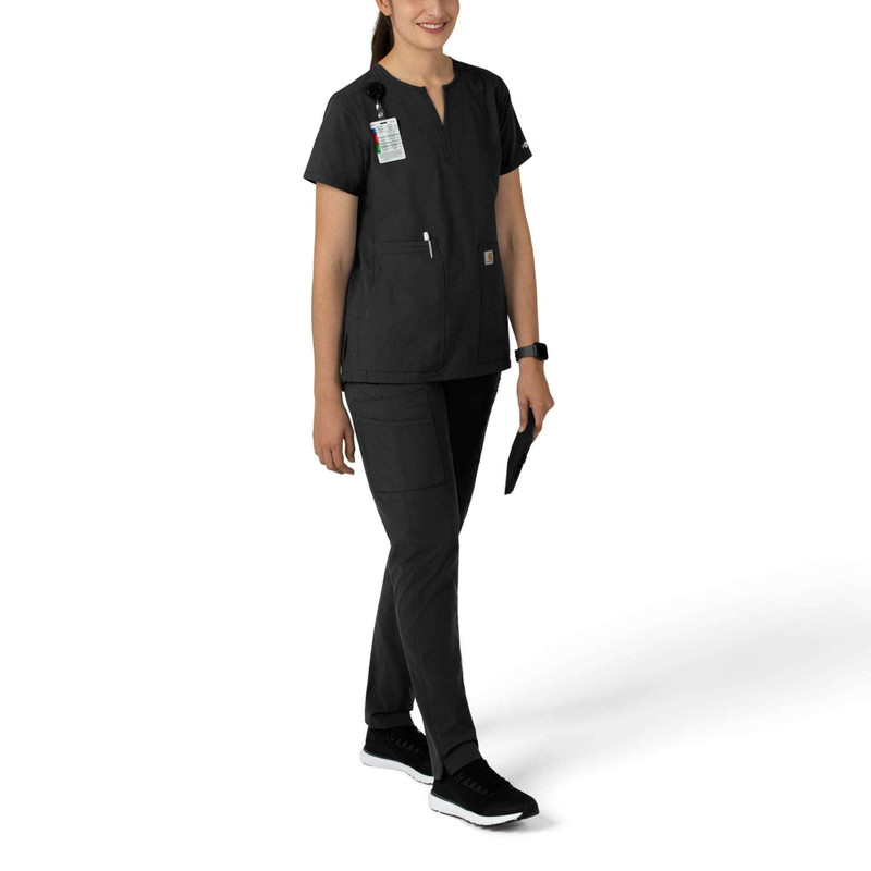 Women's Force Essentials Notch Neck Tunic Scrub Top 3