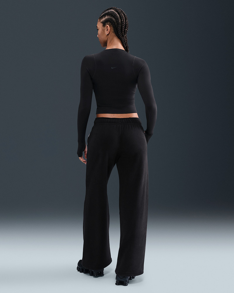 Nike Sportswear Club Fleece Women's Mid-Rise Wide-Leg Cozy Pants 4
