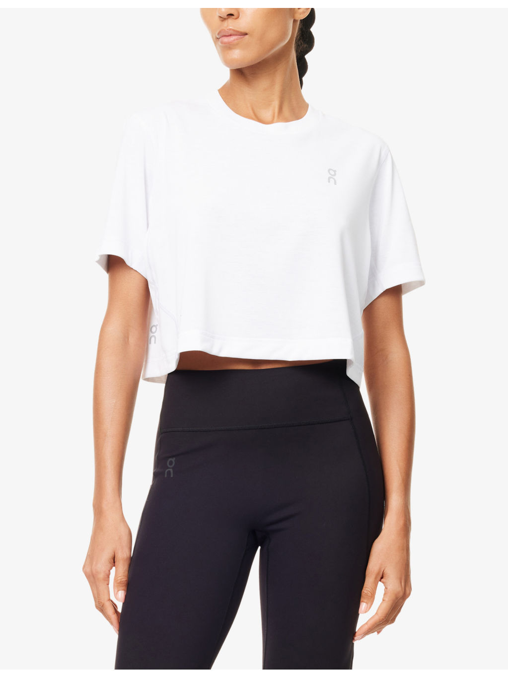 Traint Cropped Logo-Print Woven Top - 3