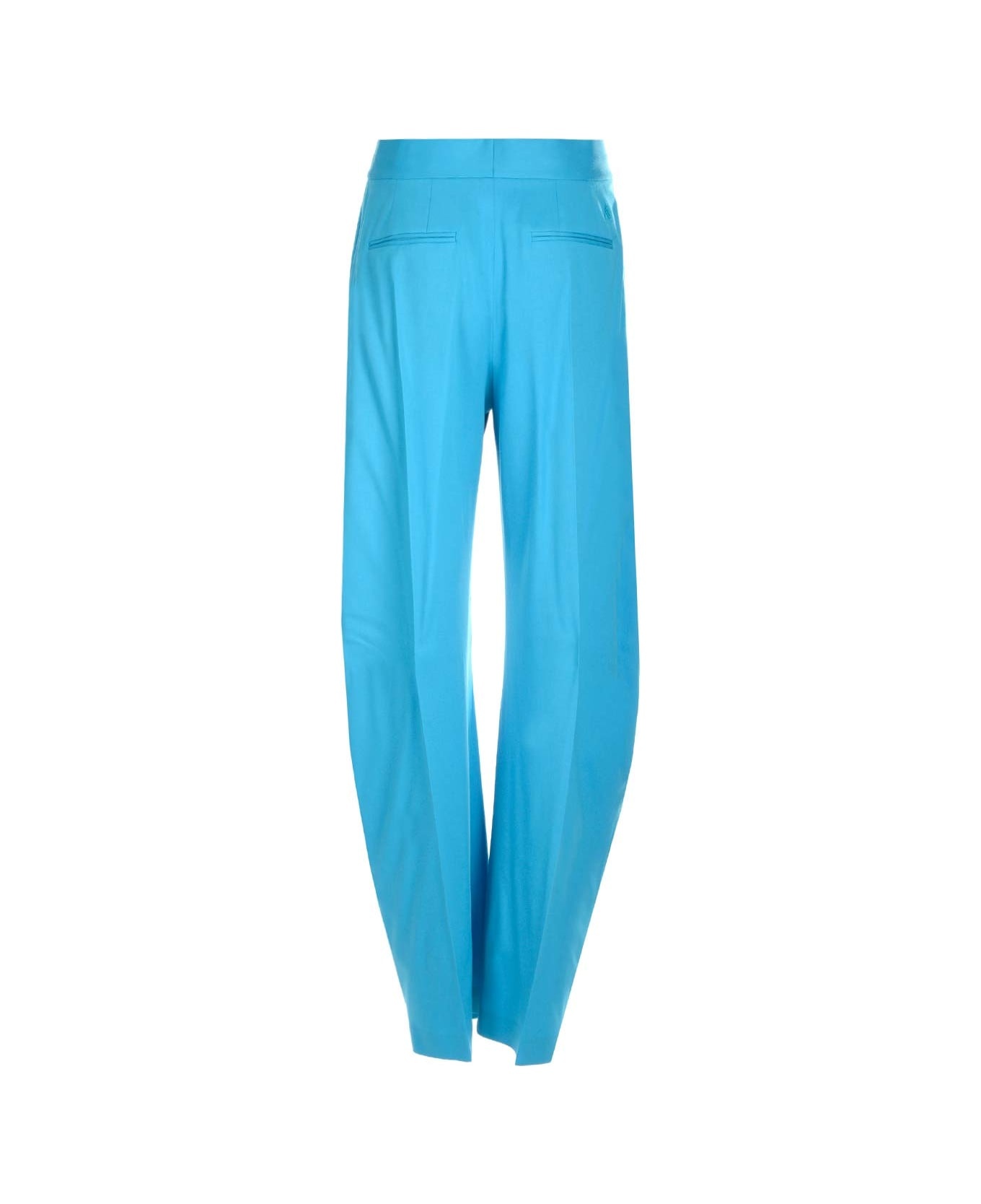 Gary Light Blue Wool Trousers - 2