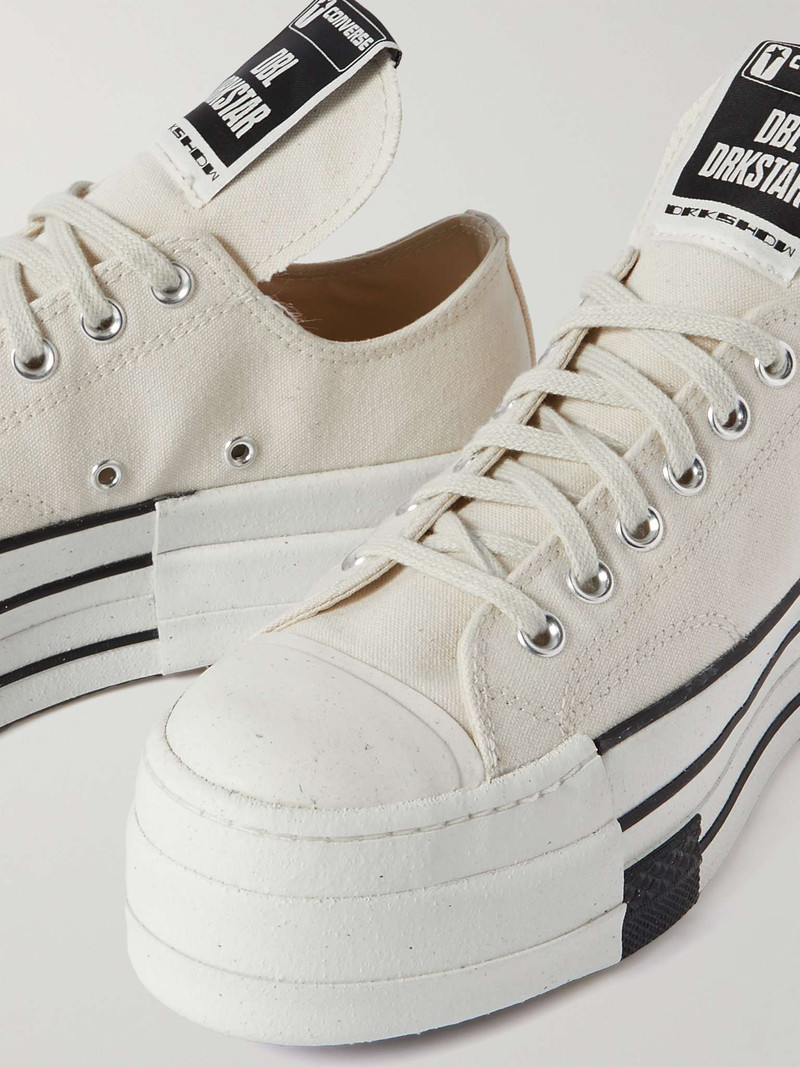 + Converse + DRKSHDW DBL DRKSTAR Chuck 70 Canvas Sneakers 6
